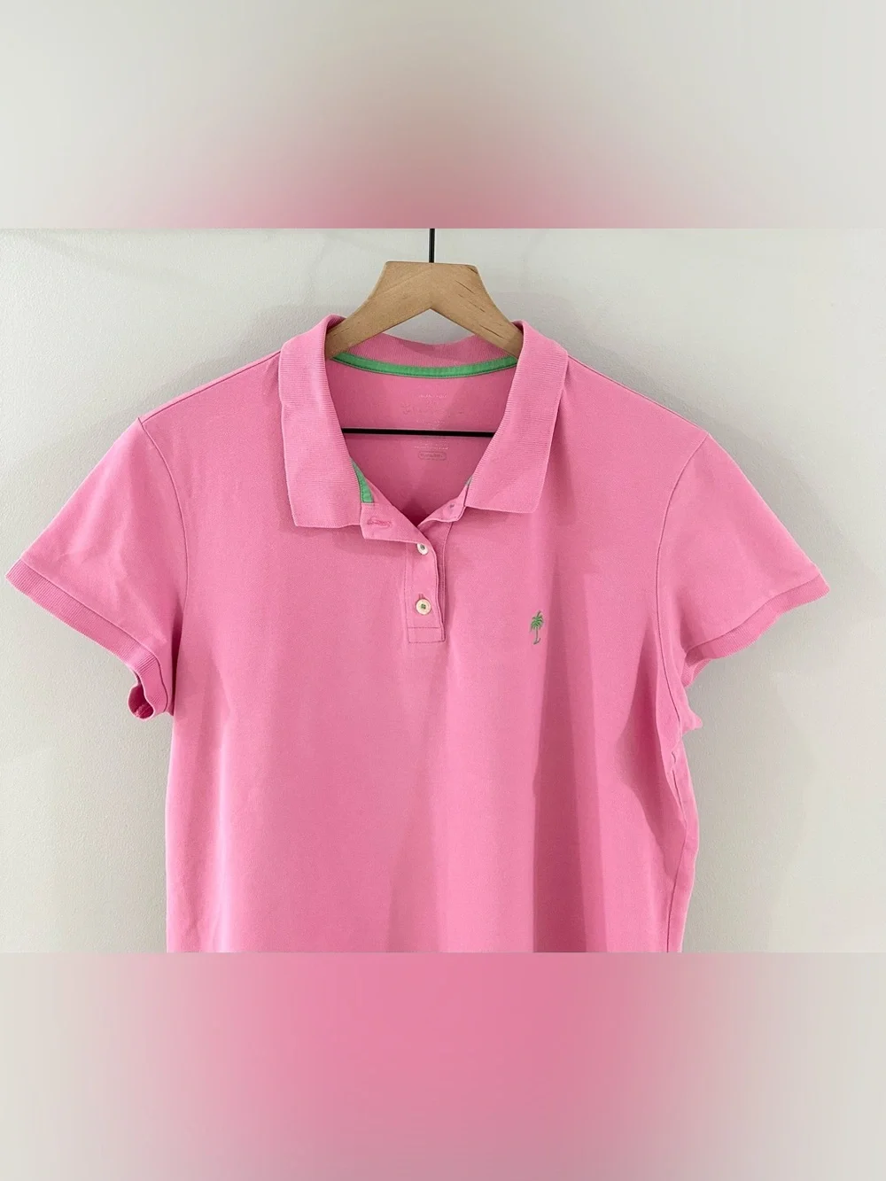 Lilly Pulitzer Short Sleeve Polo Shirt // Pink // XL